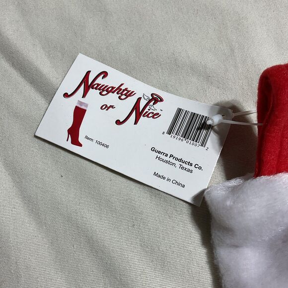 Naughty or Nice High Heel Boot Christmas Stocking - Picture 5 of 8